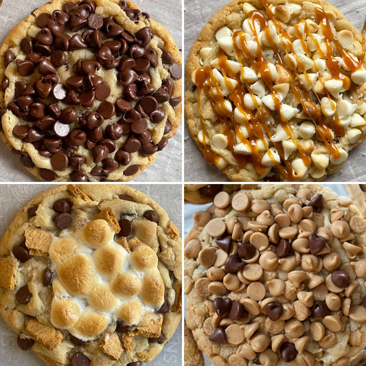 Chocolate Chip | Salted Caramel | S’mores | Peanut Butter Chip (Delivered Monday)