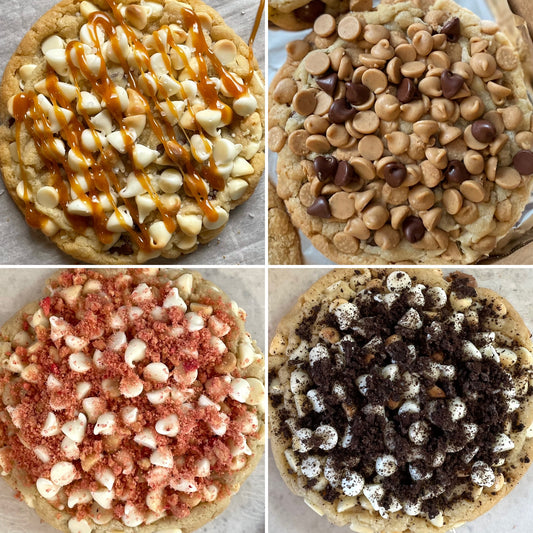 Salted Caramel | Peanut Butter Chip | Strawberries & Cream | Cookies & Cream (Delivered Monday)