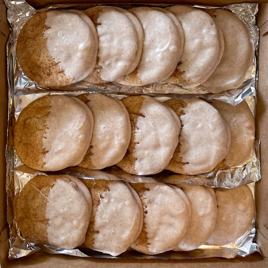 15 Cinnamon Sugar White Chocolate Dipped Snickerdoodles (Delivered Monday)
