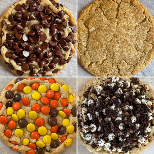 Chocolate Chip | Brown Sugar | Reese’s Pieces | Cookies & Cream (Delivered Monday)