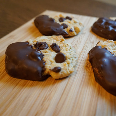 A Dozen Chocolate Dipped Chocolate Chip Cookies (Delivered Monday)